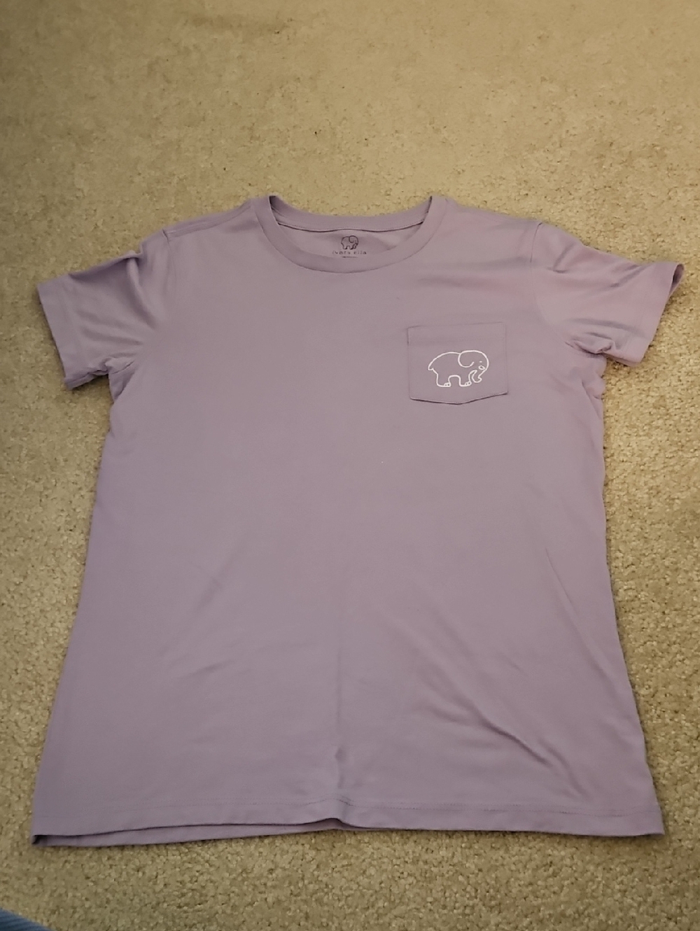 ivory ella Lavender Short Sleeve Pocket Tee